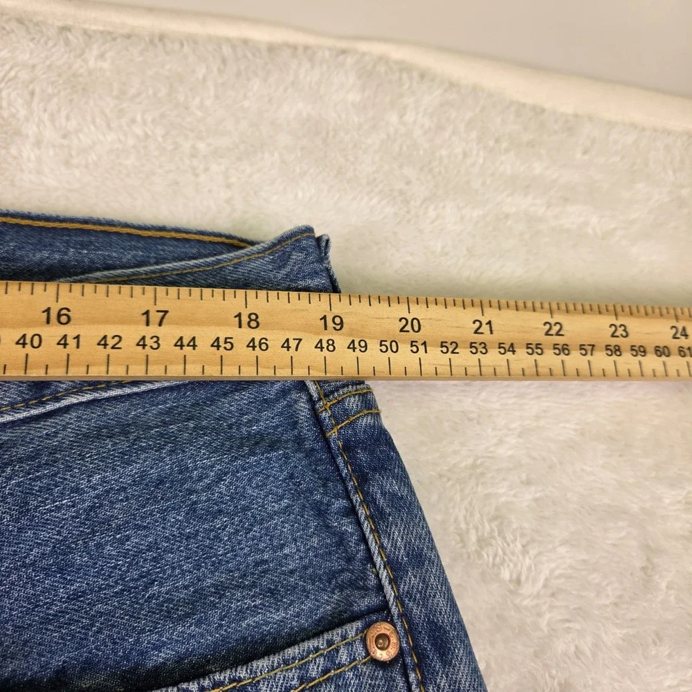 Levis 501 Original Fit Jeans Mens 38x32 Blue Denim Straight Leg Button Fly NEW